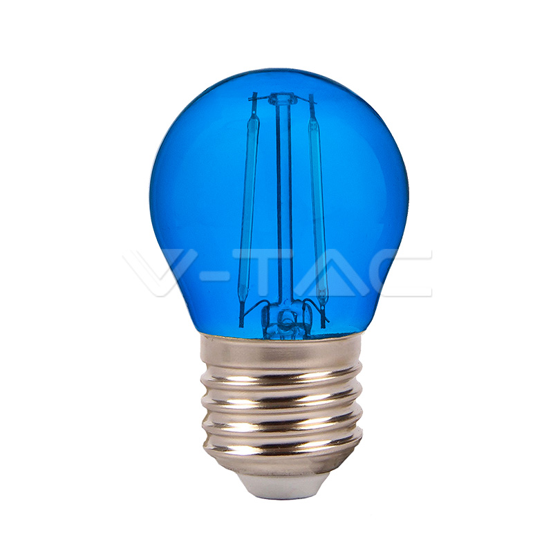 LED Bulb - 2W Filament E27 G45 Blue Color