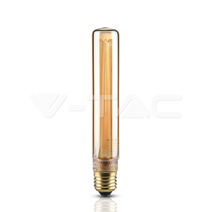 LED Lampadina 2W ART Filamento Candela E27 T30 Amber Glass 1800K piu' o meno 200K