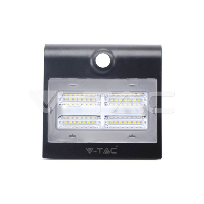 3W LED Faretto Solare 3000K+4000K Corpo Nero