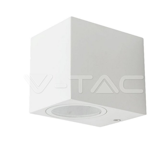 Wall Sleek Wall Fitting Quadrato Corpo Bianco 1 Way IP44