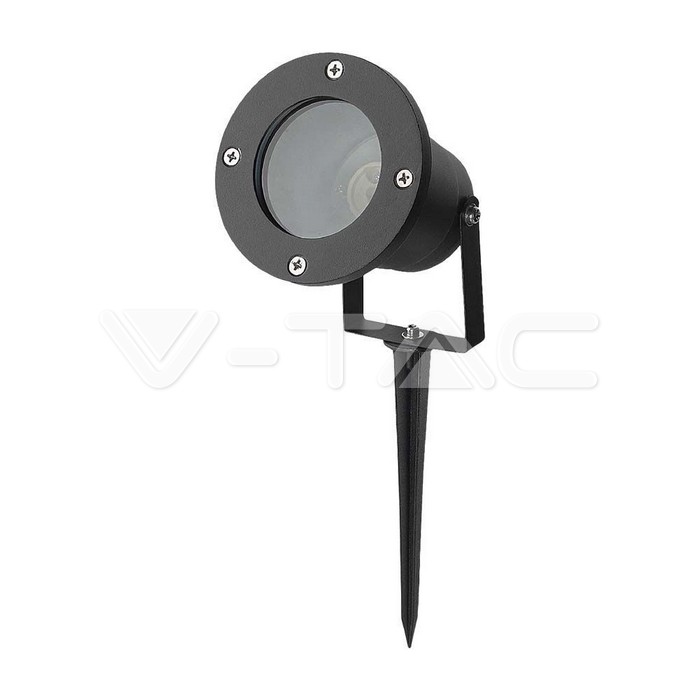 Garden Spike Aluminum GU10 Fitting Black  IP65