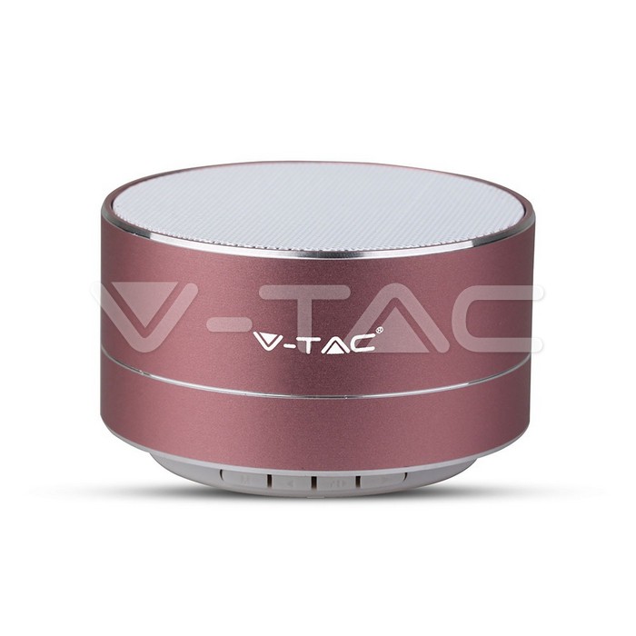 Metal Bluetooth altoparlante portatile & TF Card Slot 400mah Batteria Corpo colore oro rosato