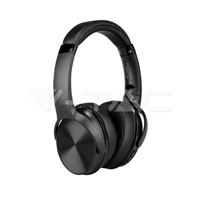 Bluetooth Wireless Cuffie Rotabli Head 500mAh Nere W/BAG