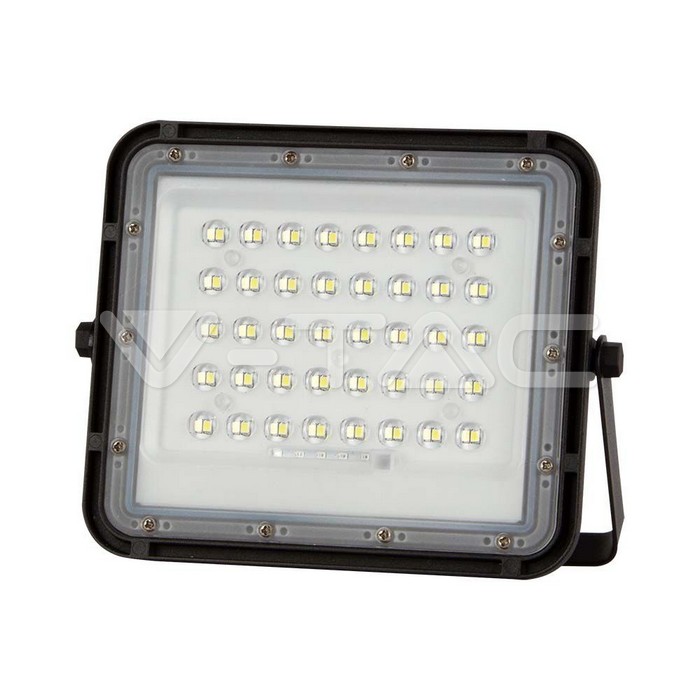 Faro LED con Telecomando e Pannello Solare Colore Nero 