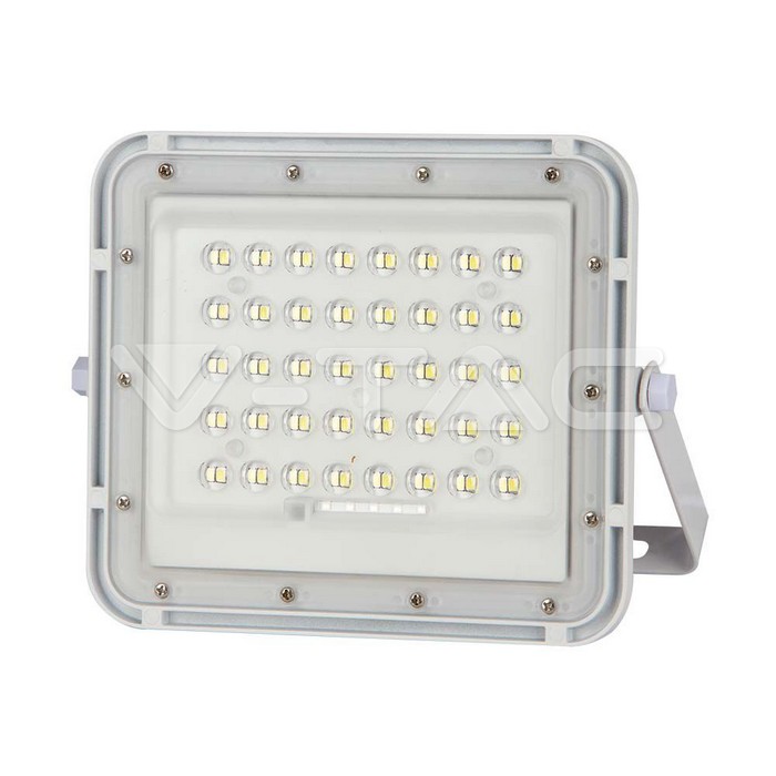 Faro LED con Telecomando e Pannello Solare 10W Batteria sostituibile Cavo da 3m Colore Bianco 