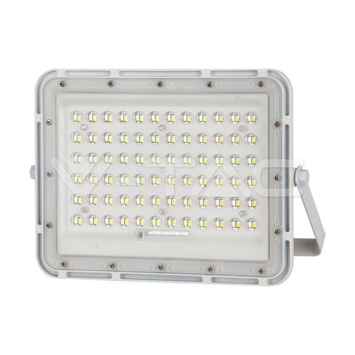Faro LED con Telecomando e Pannello Solare 15W Batteria sostituibile Cavo da 3m Colore Bianco 