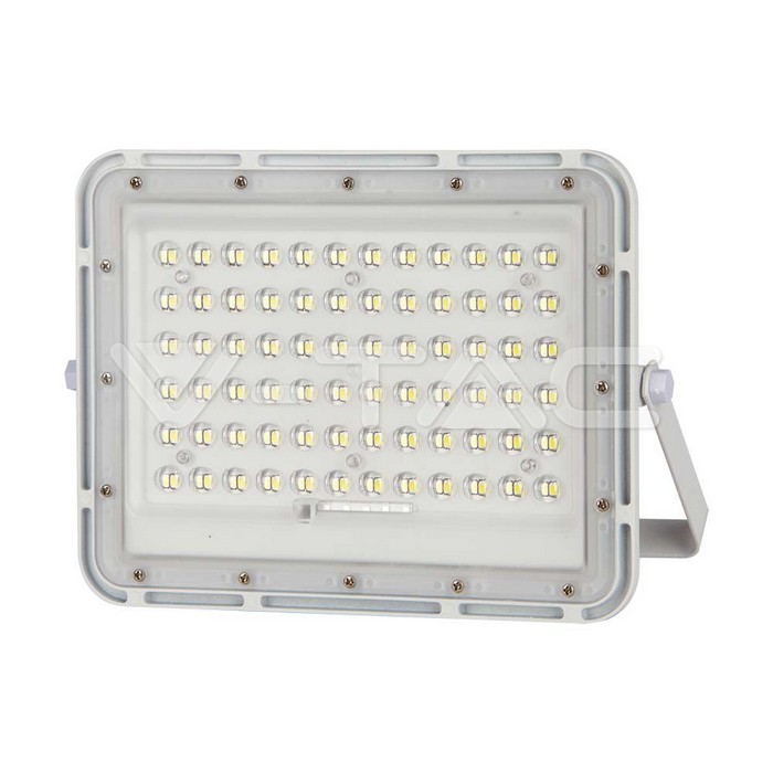  Faro LED con Telecomando e Pannello Solare 15W Batteria sostituibile Cavo da 3m Colore Bianco