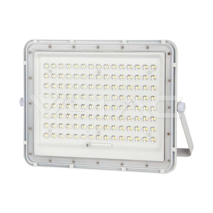  Faro LED con Telecomando e Pannello Solare 20W Batteria sostituibile Cavo da 3m Colore Bianco