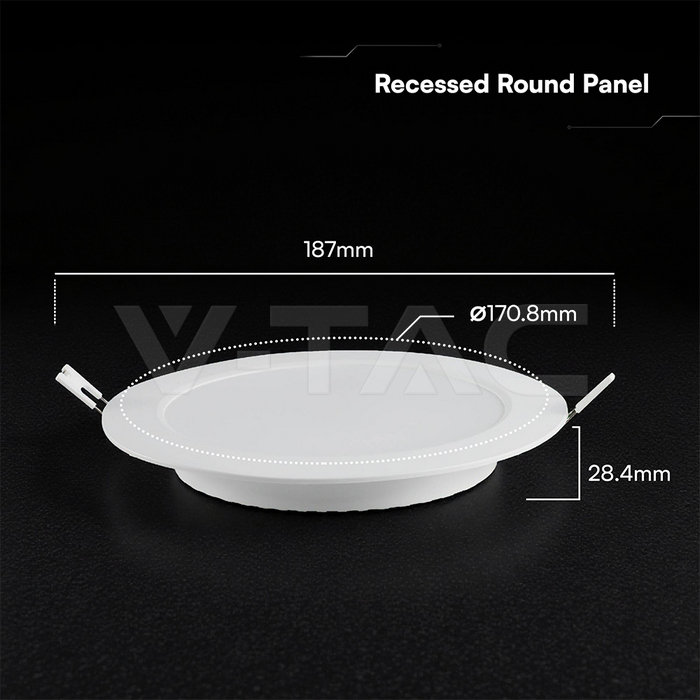 12W LED CREE CHIP Backlit Recessed Panel 3IN1 Round img 9