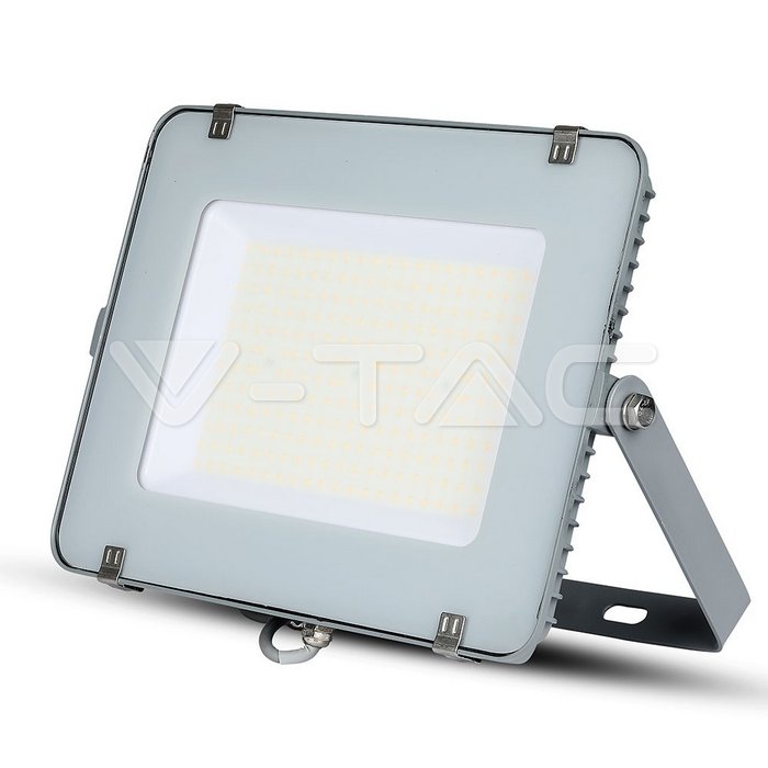 300W LED Floodlight SMD SAMSUNG Chip SLIM Corpo Grigio 4000K 120LM/W