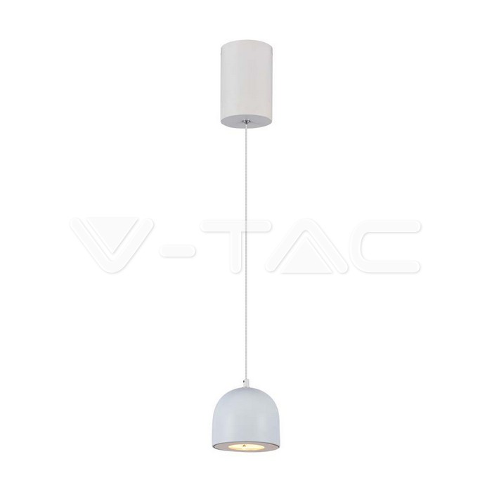 Lampadario LED a Cilindro in Metallo 8.5W 10x162cm Colore Bianco 3000K