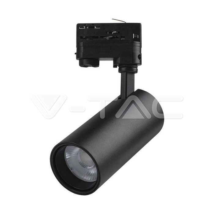 Faretto LED COB da Binario 30W Colore Nero 3in1