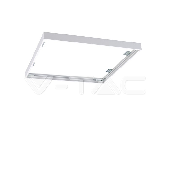 Cornice in alluminio 600 x 600 Screw Fixed White