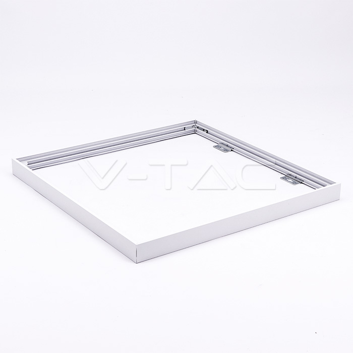 Cornice in alluminio 622 x 622 Screw Fixed White