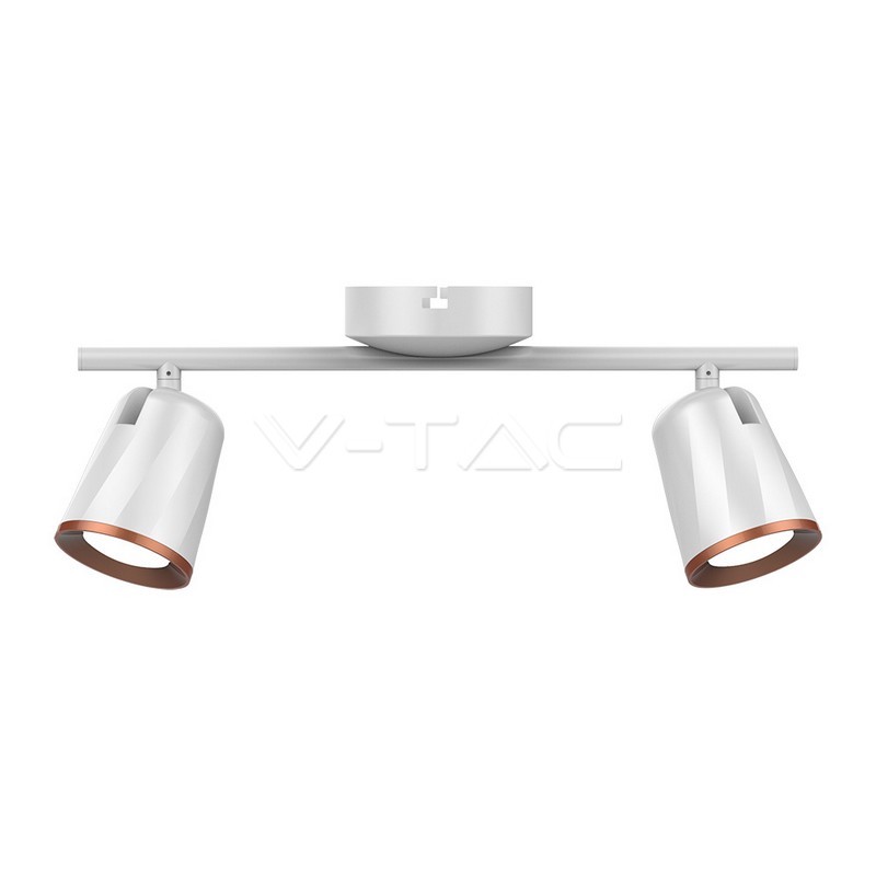 2 x 6W LED Lampada da parete Luce Bianco Caldo Corpo Bianco