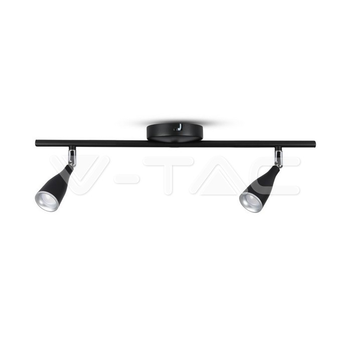 2 x 4.5W LED Lampada da parete Luce Bianco Caldo Corpo Nero