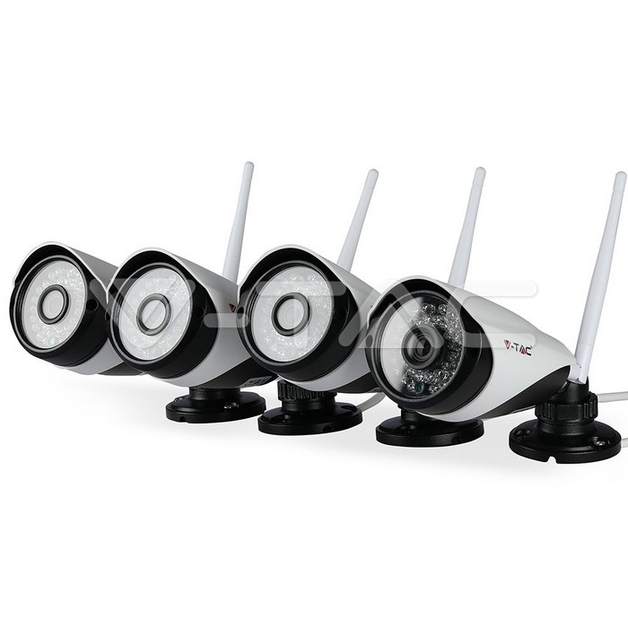 1080P Wireless NVR Camera EU Plug Full Set IP 20