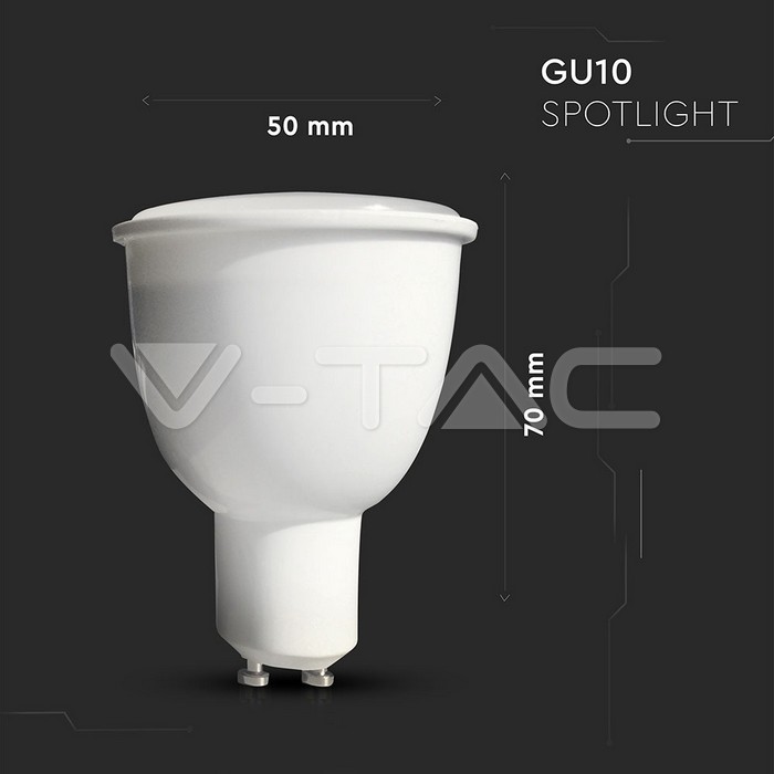 SKU 8436 V-Tac  LED Faretto 4.5W GU10  Alexa & Google Home