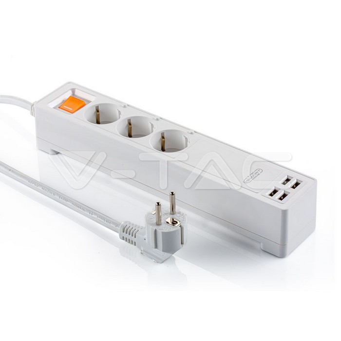 WIFI Power Strip Amazon Alexa And Google Home Compatibile + USB EU