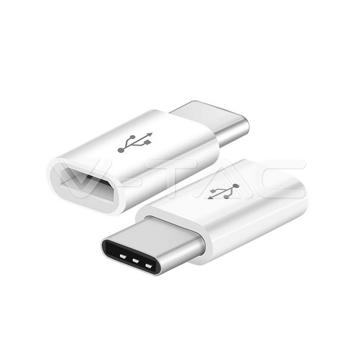 Micro USB To Type C Adattatore Bianco