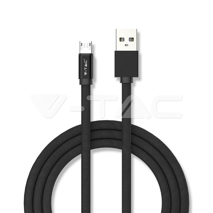 1m. Micro USB Cavo Nero Ruby Series