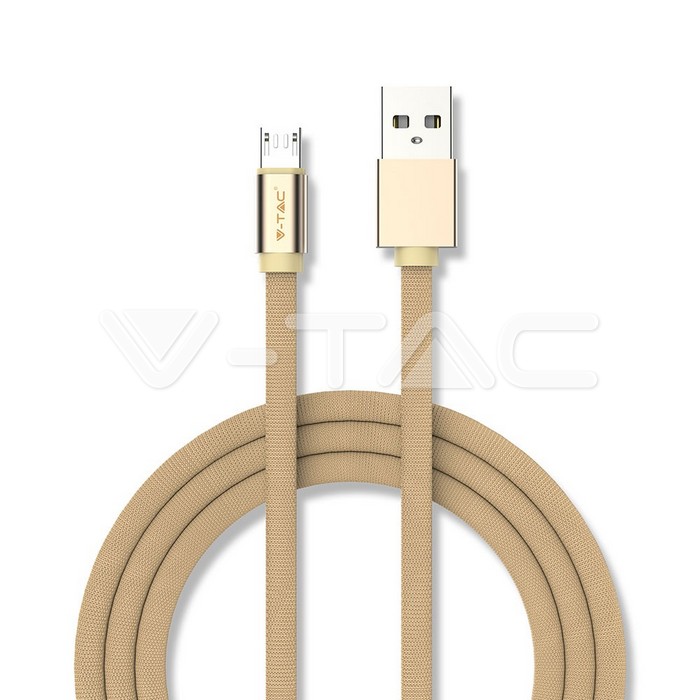 1m. Micro USB Cavo colore oro Ruby Series