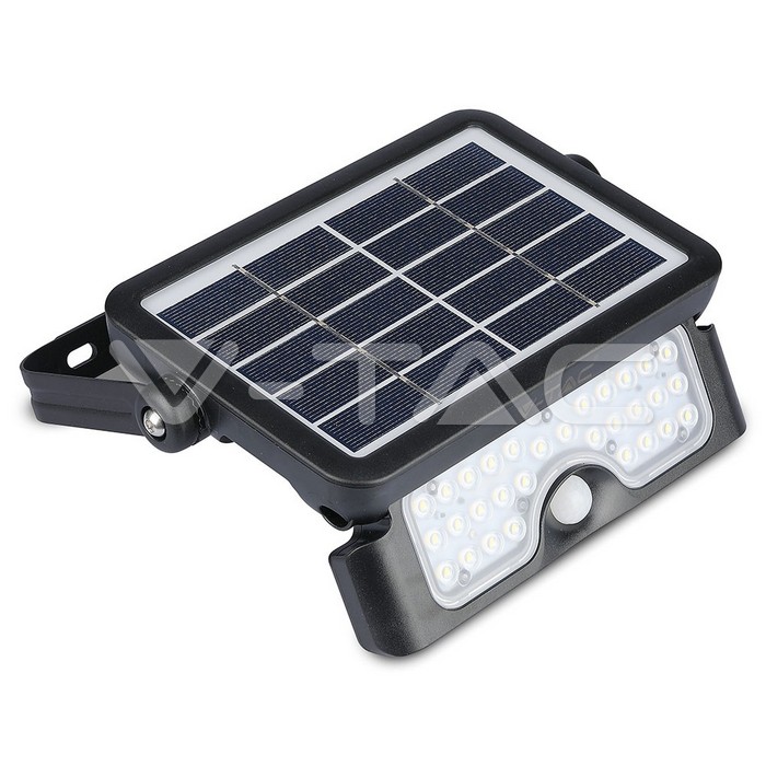 5W LED Lampada Solare Corpo Nero 4000K