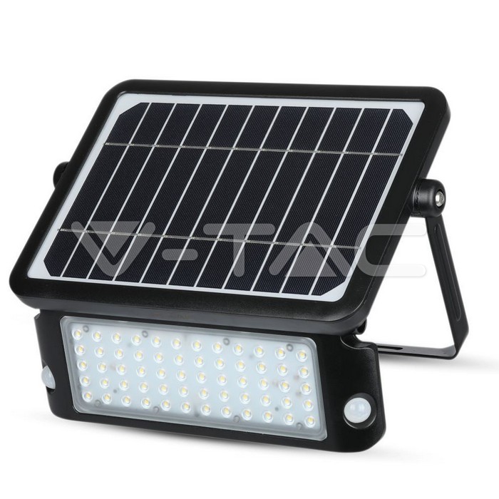10W LED Lampada Solare Corpo Nero 4000K