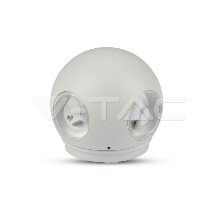 4W LED Wall Light Corpo Bianco Rotondo 3000K IP65