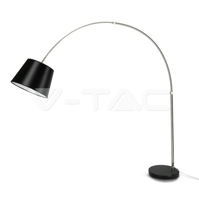 LED Floor Lamp E27 Black Lamp Shade