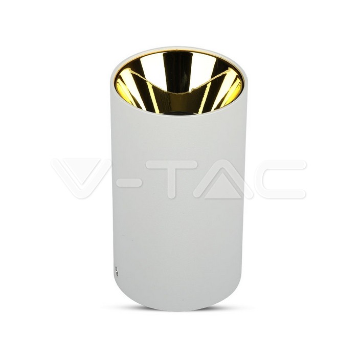 GU10 Fitting rotondo Bianco & Oro