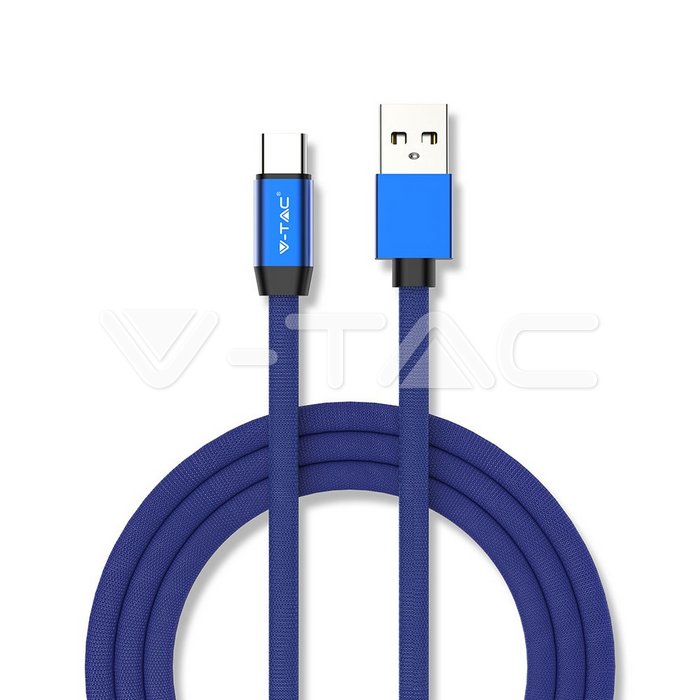 1m. Type C USB Cavo Blu Ruby Series