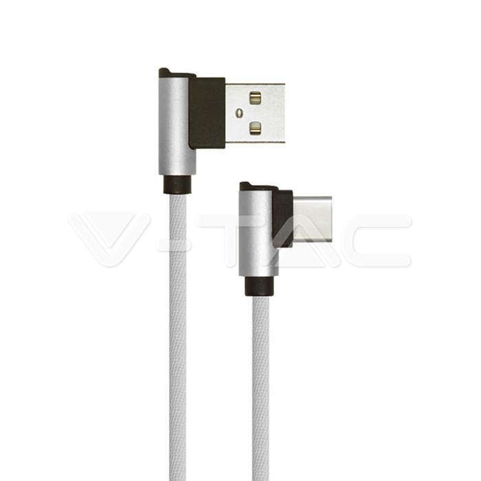 1m. Type C USB Cavo Grigio Diamond Series