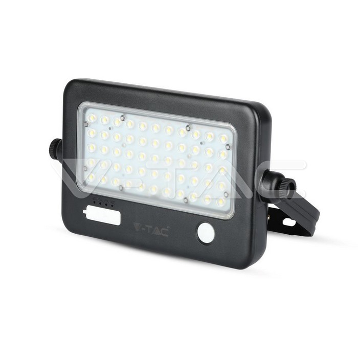 10W LED Proiettore Solare Corpo Nero 4000K