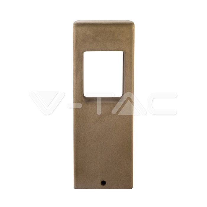 Lampada da prato a LED in cemento 12W grigio chiaro IP65 3000K