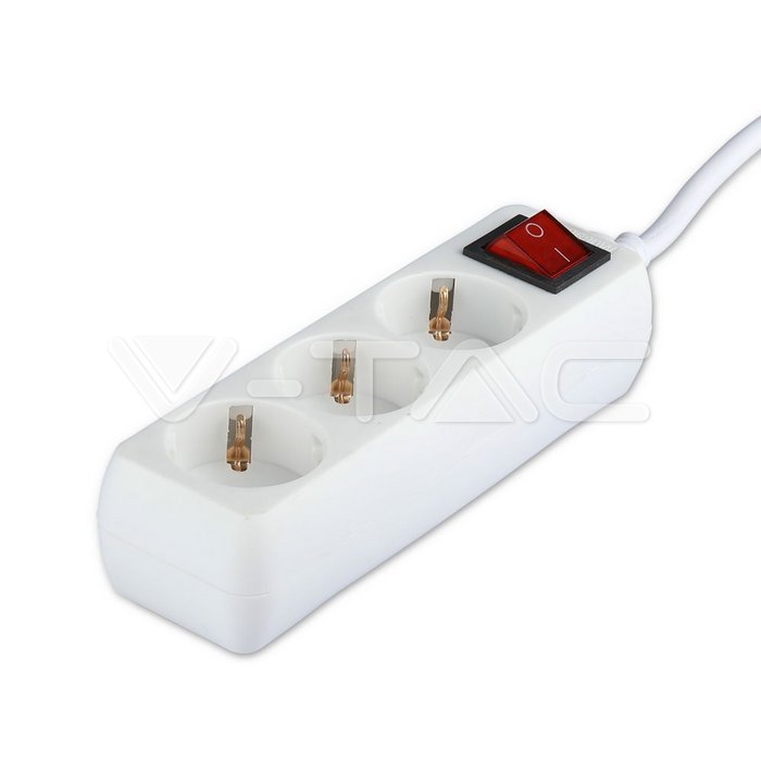 3 Ways Socket Switch Cable 1.5m
