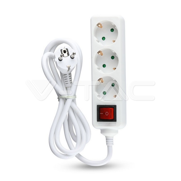 3 Ways Socket Switch Cable 5m