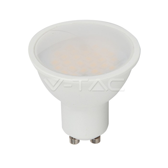 LED Spotlight SAMSUNG Chip GU10 10W Milky Cover Plastica 6400K