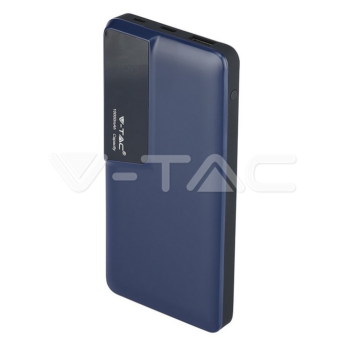 10000mAh Power Bank portatile Digital Display & USB Type C Navy