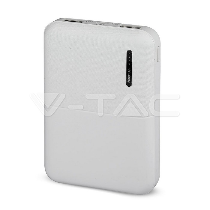 5000mAh Super Piccolo Power Bank Bianco