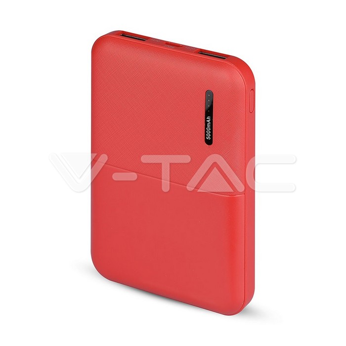 5000mAh Super Piccolo Power Bank Rosso