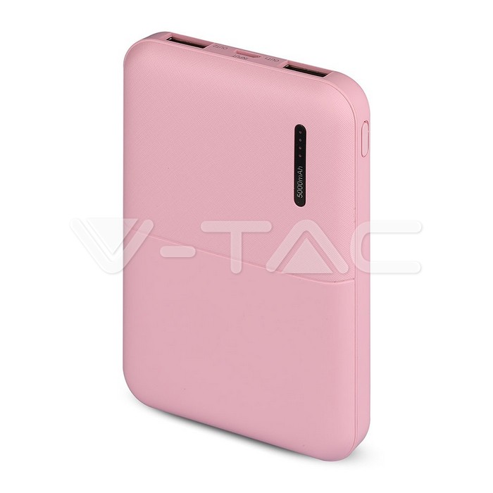 5000 mAh Super Compatto Power Bank Rosa