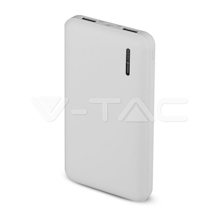 10000 mAh Super Slim Power Bank Bianco