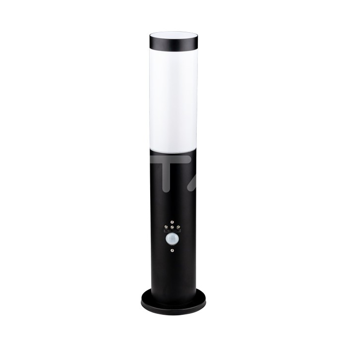 Bollard Lamp 45CM PIR Sensor With Stainless Steel Body Black IP44