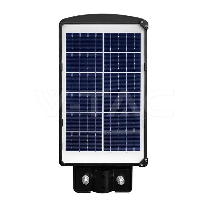 6W LED Plastic Solar Street Light 6000K Black Body img 2