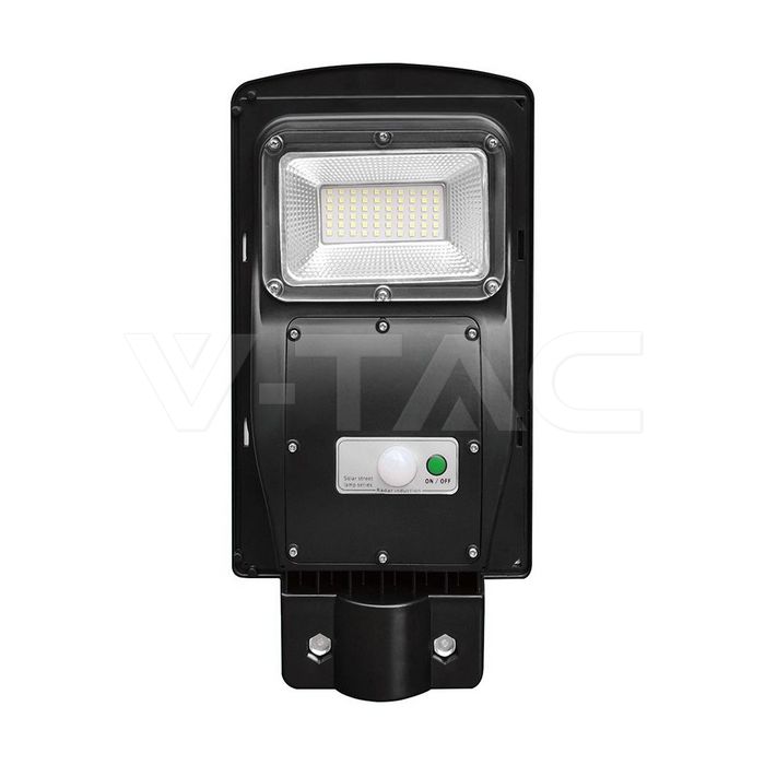 6W LED Plastic Solar Street Light 6000K Black Body
