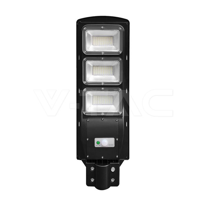 12W LED Plastic Solar Street Light 6000K Black Body