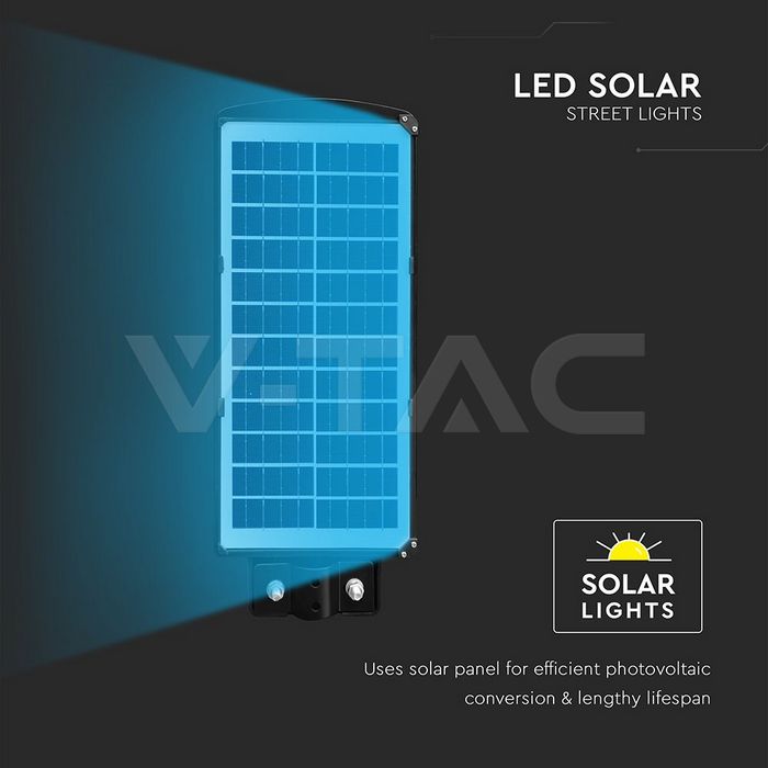 8W LED Plastic Solar Street Light 6000K Black Body img 4