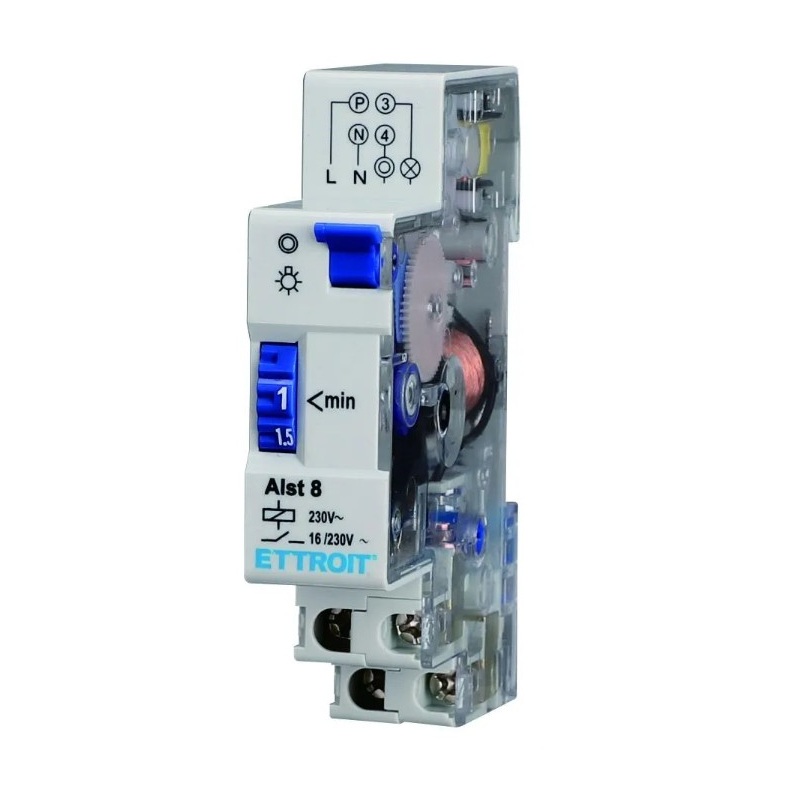 Interruttore meccanico relè Timer corridoio scale220-240V ALST8