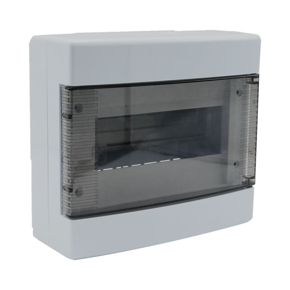 Centralino a parete slim 8M.-IP40 - 200x180x90 portello trasp.fumè
